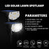 Outdoor Solar Wall Lights, 100 LED Solar Lights | 2 Pcs | WBM SMART